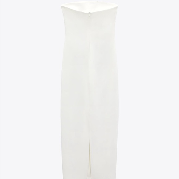 Zara White MIDI DRESS
NWT Size XXL 
Strapless midi dress - Picture 9 of 10